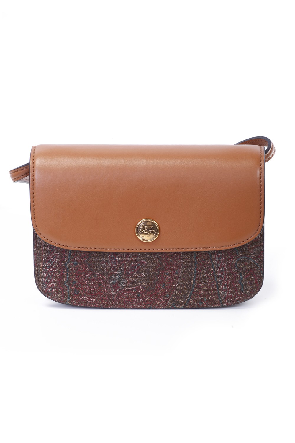 shop ETRO  Borsa: Etro borsa a tracolla ETRO Essential, realizzata nell'iconico tessuto Paisley jacquard e caratterizzata da una chiusura con patta in pelle a contrasto e bottone con logo ETRO e Pegaso.
La borsa al suo interno rivela una fodera in suede ed è perfetta per essere indossata a spalla o a tracolla, oppure a mano.
Dimensioni: 19 x 14 x 4,5 cm.
Esterno: Tessuto Paisley: Fronte: 76% cotone, 24% poliestere.
Retro: 100% cotone.
Spalmatura_ PVC.
Dettagli: 100% pelle di vitello.
Interno: 100% pelle di agnello.
Due scomparti interni.
Tasca posteriore.
Chiusura con bottone a calamita.
Tracolla removibile e regolabile altezza (luce) 55 cm.
Accessori metallici con finitura oro.
Made in Italy.. 1P050 8502-0151 number 3435416